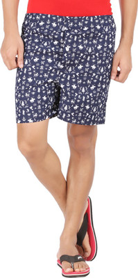 Joven Printed Men's Boxer(Pack of 1, Navy