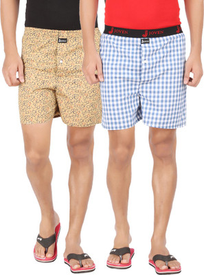 

Joven  82 Checkered Men's Boxer(Pack of 2, Multicolor