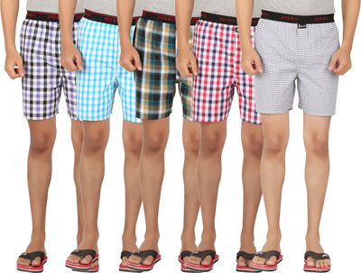 

Joven Checkered Men's Boxer(Pack of 5, Multicolor