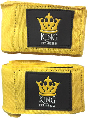 

KING FITNESS XTREME FIGHTER PRO 2.75 METERS SET OF 2 Pccs Yellow Boxing Hand Wrap(Yellow, 180 inch)