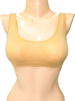 Florentyne Women Sports Non Padded Bra(Beige)