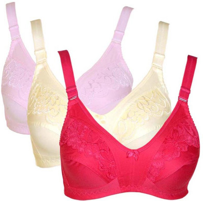 

Teeny Bopper Women's Minimizer Bra(Multicolor), Lemon;light pink;red