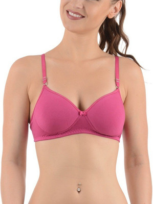 

Pink Pearl Women's Full Coverage Bra(Pink), Dark pink