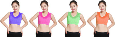 

Gold Dust Styles Girls Padded Bra Girl's Sports Bra(Multicolor