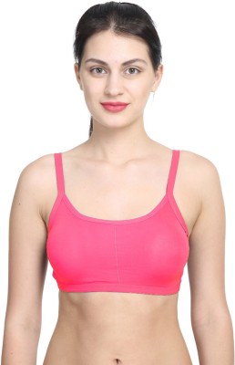 PrettyCat Women Bralette Lightly Padded Bra(Pink)