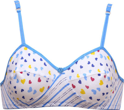 

Glus Women's Full Coverage Lightly Padded Bra(Blue)