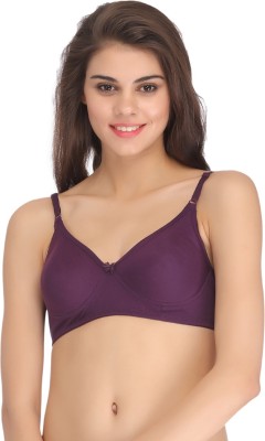 Clovia Women T-Shirt Non Padded Bra(Purple)