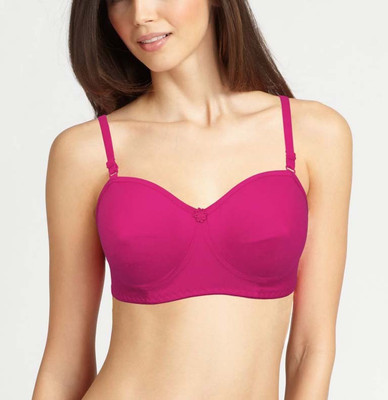 

Teeny Bopper Women's Balconette Non Padded Bra(Pink), Dark pink