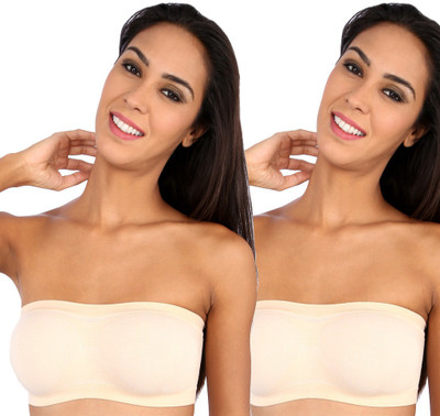 

NOVEL Women's Tube Lightly Padded Bra(Beige), Skin