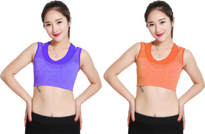

Gold Dust Styles Girls Padded Bra Girl's Sports Bra(Blue, Orange, Multicolor