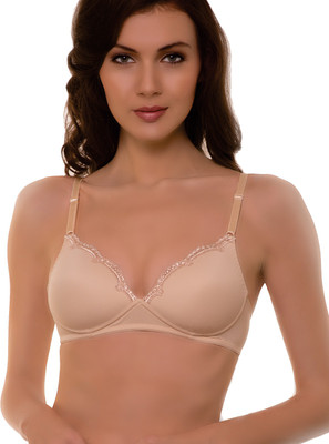 

Secrett Curves Girl's Full Coverage Beige Bra, Nude