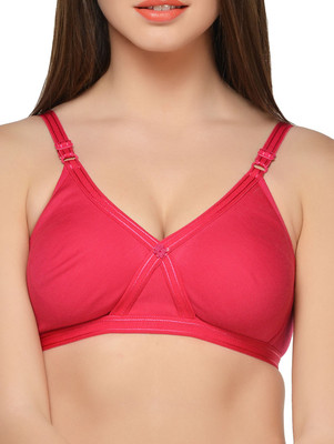 

Fabme Women's T-Shirt Non Padded Bra(Pink)