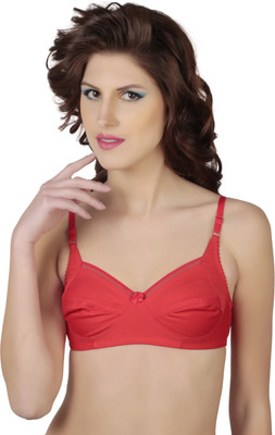 JSR Paris Beauty SANG Women Full Coverage Non Padded Bra(Red)