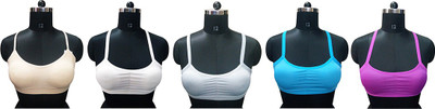 

Gold Dust Celebrity Style Girls Sports Bra Girl's Sports Bra(Multicolor