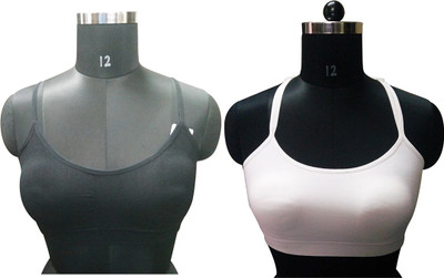 

Gold Dust Celebrity Style Girls Sports Bra Girl's Sports Bra(Black, White, Multicolor