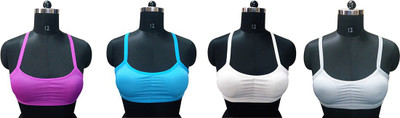 

Gold Dust Celebrity Style Girls Sports Bra Girl's Sports Bra(Multicolor