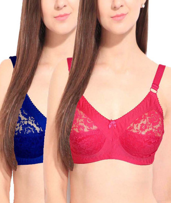 

Teeny Bopper Women's Minimizer Bra(Blue, Red), Multicolor