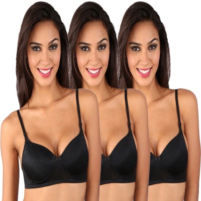 BRALUX Trishna Padded Women Full Coverage Lightly Padded Bra(Black)