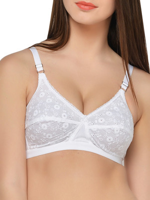 

Fabme Women's T-Shirt Non Padded Bra(White)