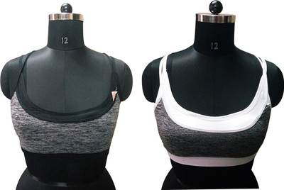 

Gold Dust Celebrity Style Girls Sports Bra Girl's Sports Bra(Multicolor