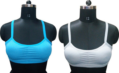 

Gold Dust Celebrity Style Girls Sports Bra Girl's Sports Bra(Dark Blue, Light Blue, Multicolor