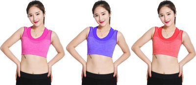 

Gold Dust Styles Girls Padded Bra Girl's Sports Bra(Multicolor