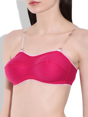 

Fabme Women's T-Shirt Non Padded Bra(Pink), Dark pink