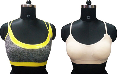 

Gold Dust Celebrity Style Girls Sports Bra Girl's Sports Bra(Multicolor