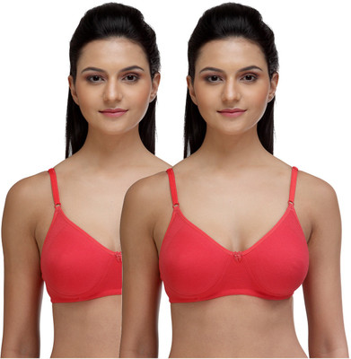 

Fashigo Comfortable Women's Full Coverage Bra(Red