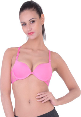 

PrivateLifes BackBeauty Women's Push-up Lightly Padded Bra(Pink