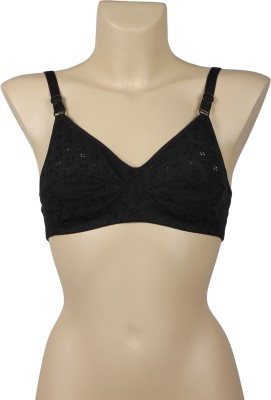 JSR Paris Beauty Versatile Black Women Full Coverage Non Padded Bra(Black)