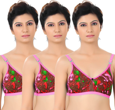 

S4S Women's Full Coverage Non Padded Bra(Pink)