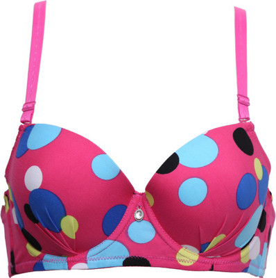 

Glus Women's T-Shirt Lightly Padded Bra(Purple)