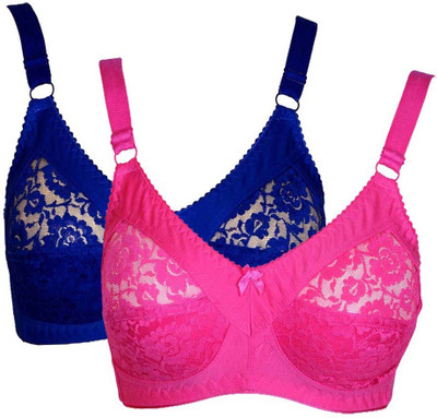 

Teeny Bopper Fashion Women's Minimizer Bra(Multicolor, Blue;dark pink