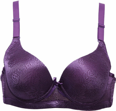 

Glus Women's T-Shirt Lightly Padded Bra(White)