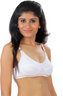 

Fashigo Women's Full Coverage Bra(White), Orange