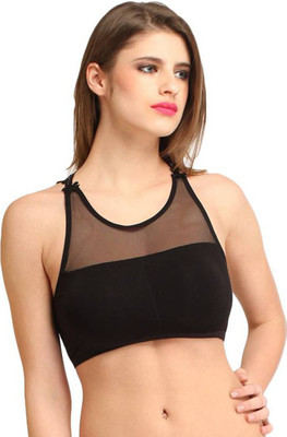 

Gold Dust Style Girls Sports Padded Bra Girl's Sports Bra(Black