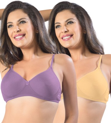 Sonari Smile Women T-Shirt Non Padded Bra(Multicolor)