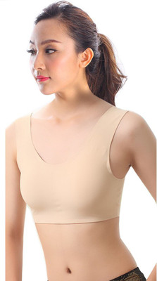 

PrivateLifes Women's Sports Lightly Padded Bra(Beige)