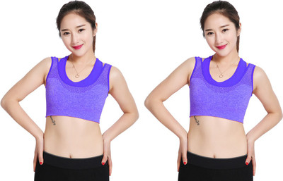 

Gold Dust Styles Girls Padded Bra Girl's Sports Bra(Blue, Multicolor