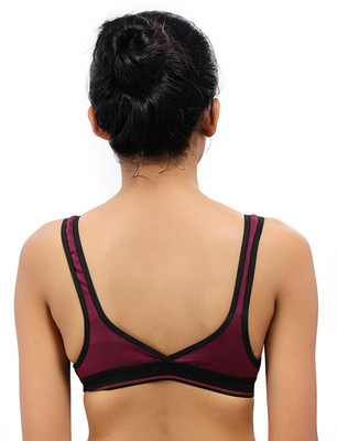 

Fabme Women's Full Coverage Non Padded Bra(Maroon)