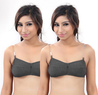 

S4S Women's Full Coverage Non Padded Bra(Grey)