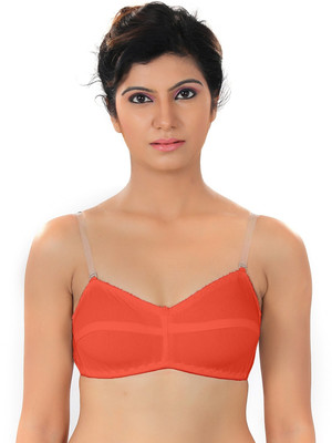 

Fabme Women's T-Shirt Non Padded Bra(Orange)