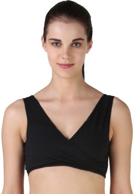 MORPH maternity Women Maternity/Nursing Non Padded Bra(Black)