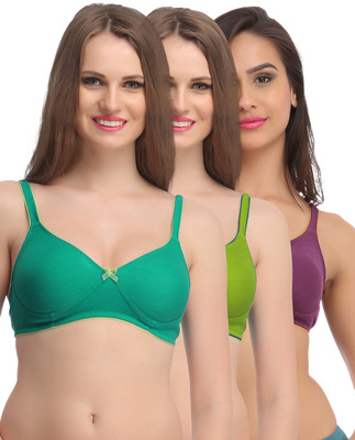 Clovia Women Full Coverage Non Padded Bra(Multicolor)