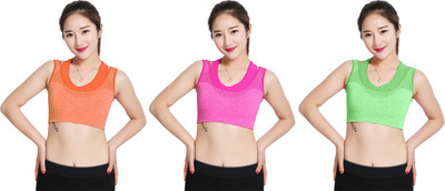 

Gold Dust Styles Girls Padded Bra Girl's Sports Bra(Multicolor