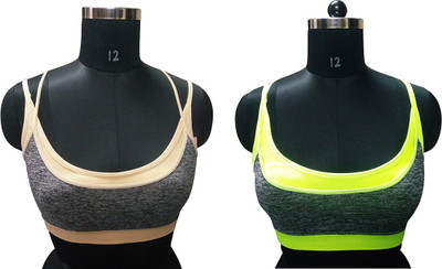 

Gold Dust Celebrity Style Girls Sports Bra Girl's Sports Bra(Multicolor
