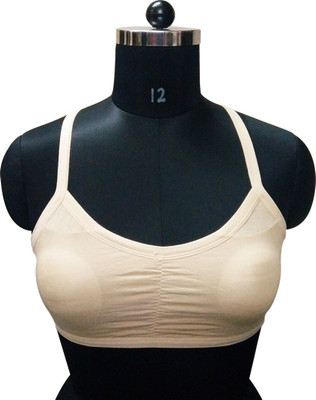 

Gold Dust Style Girls Sports Padded Bra Girl's Sports Bra(Beige