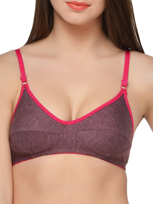 

Fabme Pink Women's T-Shirt Non Padded Bra(Pink