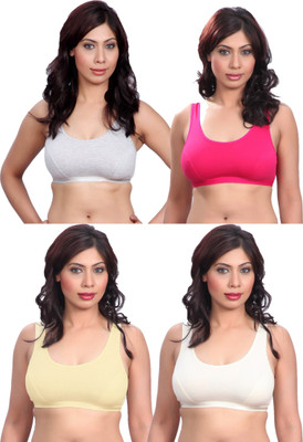 Selfcare New Combination Of Colors Women Sports Bra(Multicolor)